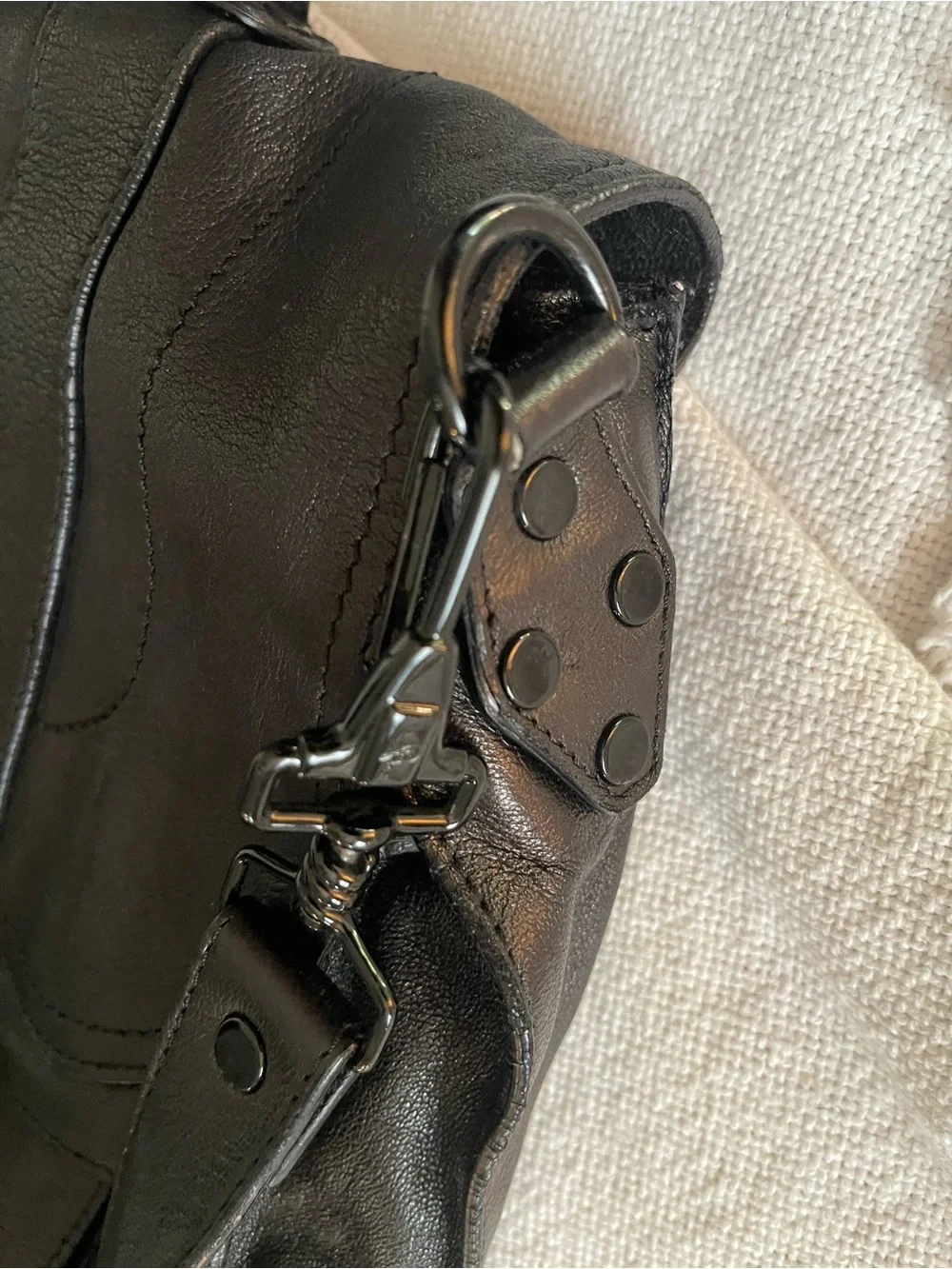Proenza Schouler large PS1 Black Leather Satchel messenger bag